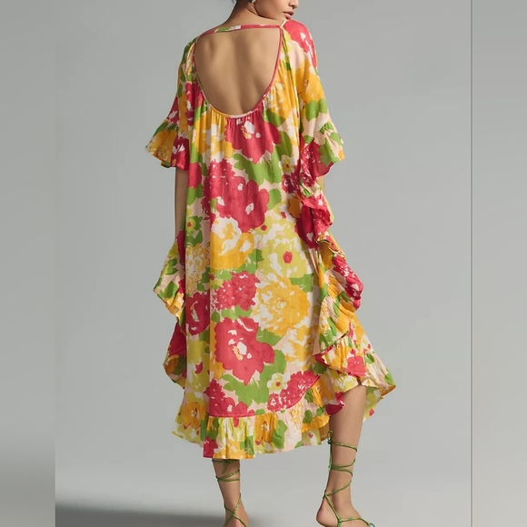 NWT ANTHRO | Maeve Floral Kaftan - Picture 2 of 3